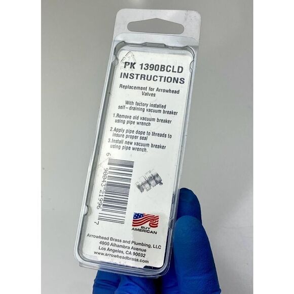 Arrowhead PK 1390BCLD Nickel Plated Replacement Self Draining Vacuum Breaker DI1 - Picture 4 of 4